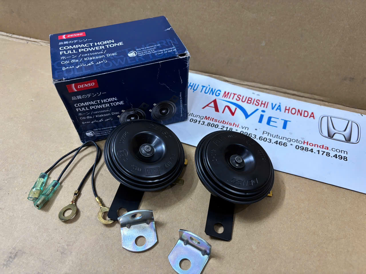 Còi đĩa, Còi sên DENSO 12V Chính Hãng - dùng cho tất cả ô tô