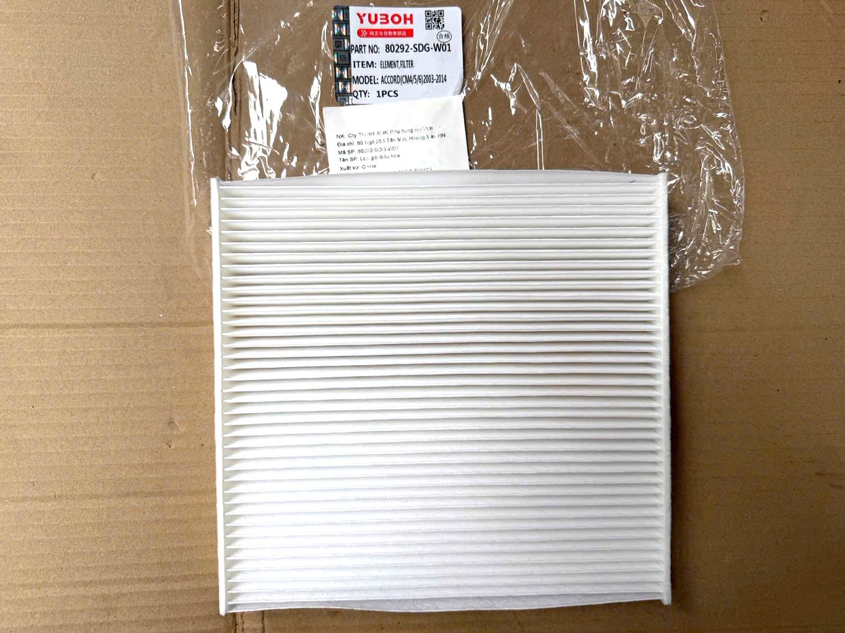 Lọc gió điều hòa dùng cho xe CIVIC | YUBOH 80292-SDG-W01 | 80291-T7M-H01