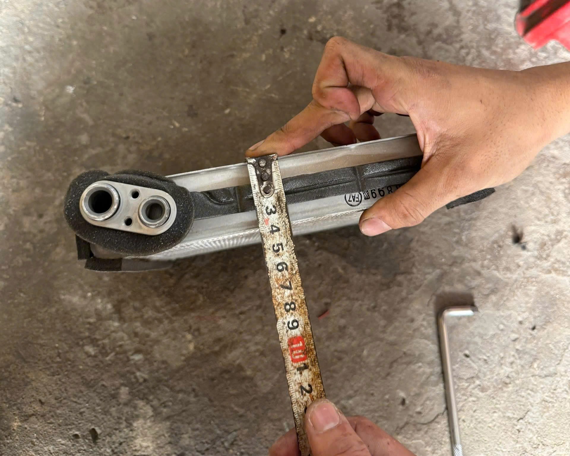 Dàn lạnh trong táp lô xe Honda Brio hàng bãi