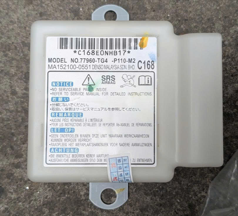 Hộp điều khiển túi khí Xe Honda Brio 2019-2021 Hộp SRS Brio 77960TG4P11 77960-TG4-P110-M2 77960TG4P110M2 