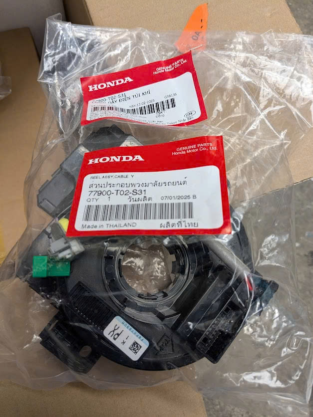 77900T02S31 Cáp còi túi khí CUỘN kèn  honda City 2021-2024  Hrv 2022 2025  Hrv eHev hybrid 2025 77900-T02-S31  K1 Px F0PXY89UM