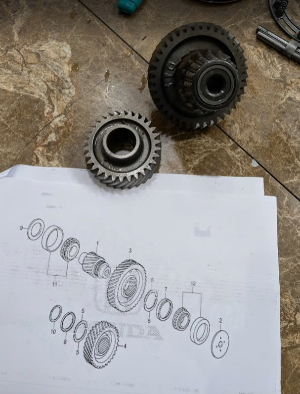 Bên trong hộp số Vô cấp CVT của Xe Honda City 2014-2020,  Honda Brio 2019-2021, Honda Jazz 2018-2022 có gì? Hình ảnh Tháo lắp , thay thế Tất cả các Bánh răng, vòng bi, các bộ phận chi tiết trong hộp số CVT của Honda