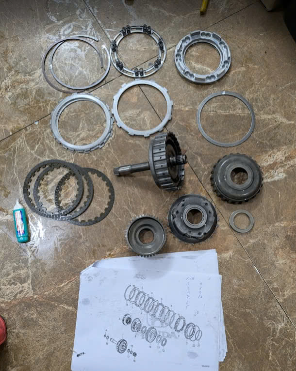 Bên trong hộp số Vô cấp CVT của Xe Honda City 2014-2020,  Honda Brio 2019-2021, Honda Jazz 2018-2022 có gì? Hình ảnh Tháo lắp , thay thế Tất cả các Bánh răng, vòng bi, các bộ phận chi tiết trong hộp số CVT của Honda