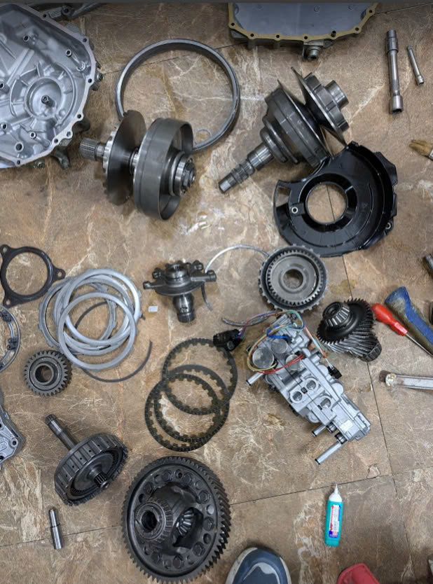 Bên trong hộp số Vô cấp CVT của Xe Honda City 2014-2020,  Honda Brio 2019-2021, Honda Jazz 2018-2022 có gì? Hình ảnh Tháo lắp , thay thế Tất cả các Bánh răng, vòng bi, các bộ phận chi tiết trong hộp số CVT của Honda