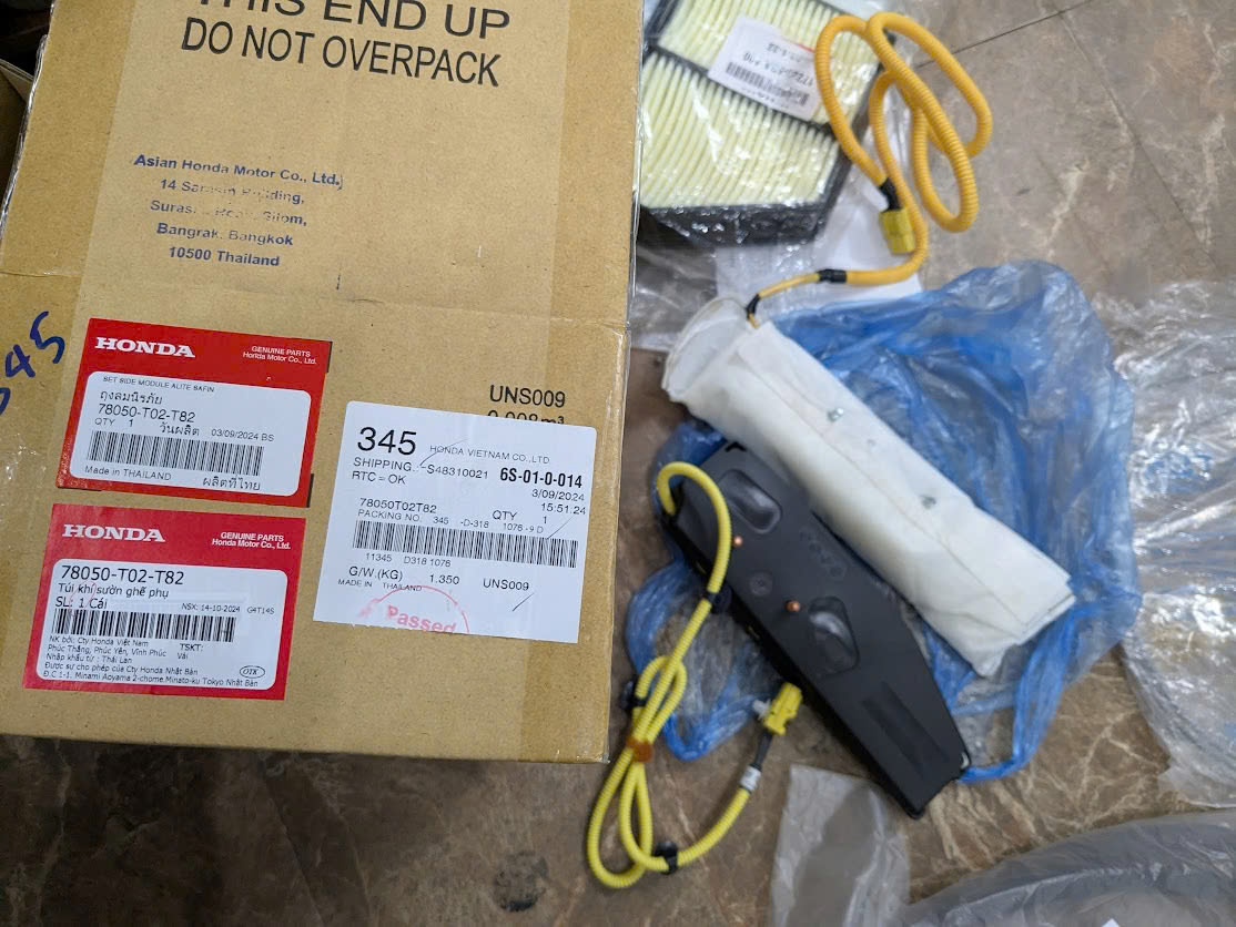 Túi khí ghế City 2021 - 2026, Brv 2025- 2026, 78050T02T82 78050-T02-T82 