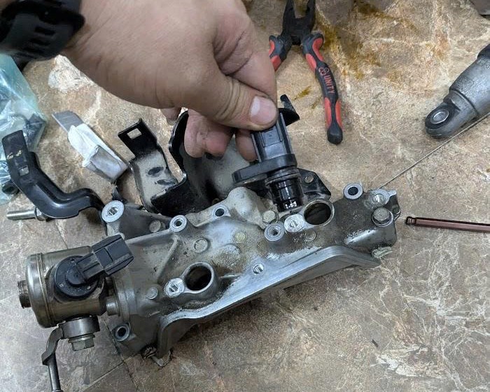 Bơm cao áp và Đế bắt bơm cao áp nhiên liệu xăng Honda HRV 2022,  Civic 1.5 tubo 2023, 2016-2020 hàng bãi