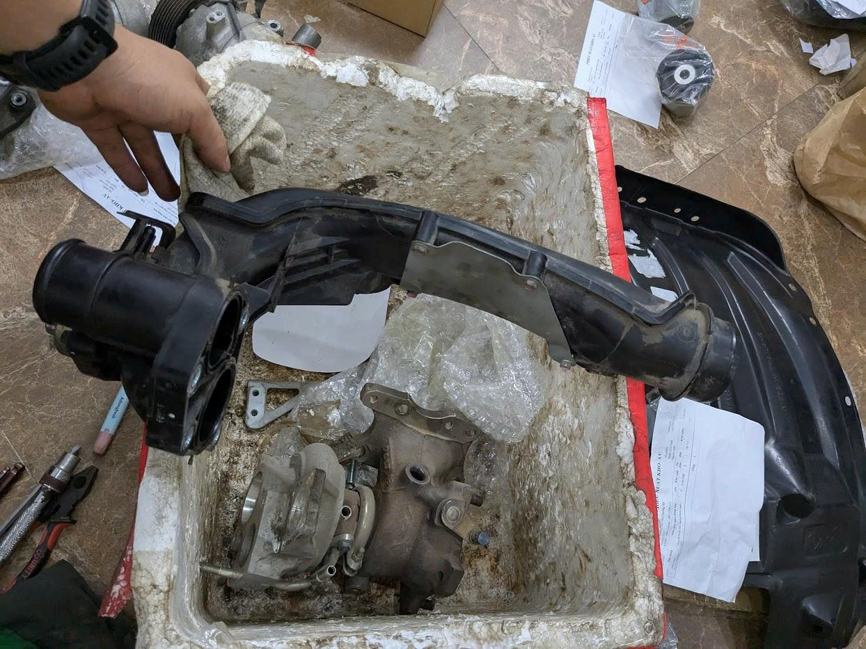 Cụm Ống dẫn khí gió nạp vào turbo ( cổ nối bầu lọc gió qua turbo) Honda Civic 1.5 2016-2020 hàng bãi