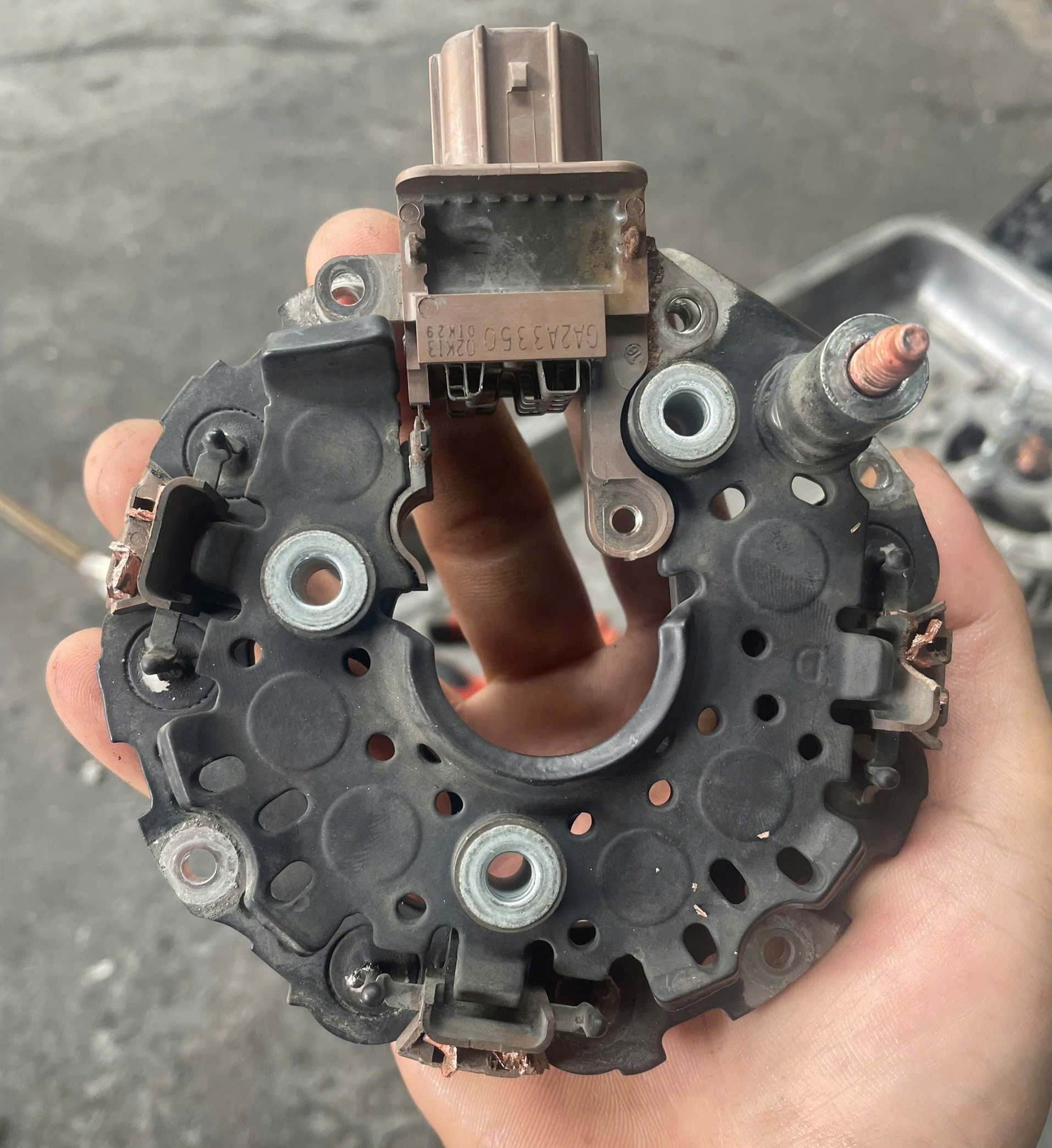 Cụm Diot= đi ốt chỉnh lưu máy phát điện Xe Honda Civic 2.0 2006 -2011,  Honda Crv 2.4 2007-2011