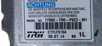 Hộp điều khiển túi khí  Honda Civic 2012- 2015 - hộp túi khí  Civic Gen 9 - hộp srs Civic 77960TR0P62  77960-TR0-P62 77960-TR0-P622-M1