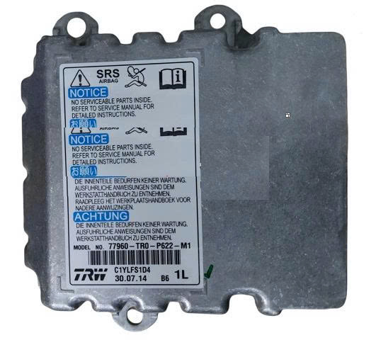 Hộp điều khiển túi khí  Honda Civic 2012- 2015 - hộp túi khí  Civic Gen 9 - hộp srs Civic 77960TR0P62  77960-TR0-P62 77960-TR0-P622-M1