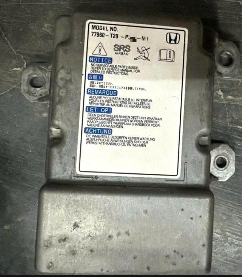 Hộp điều khiển túi khí Honda civic 2022- 2026 bản 1.5 turbo  Fe1  - hộp túi khí  Civic Gen11 - Hộp srs Civic 77960T20P84 77960-T20-P84