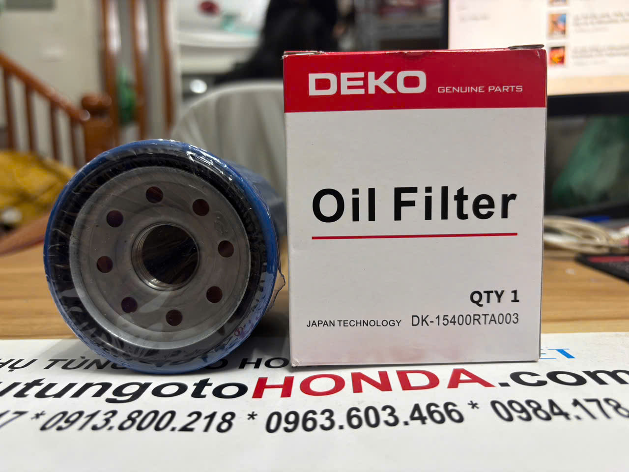 Lọc dầu, Lọc nhớt động cơ xe Honda CRV