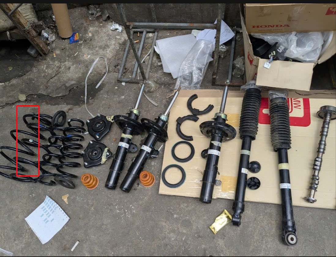 Bãi 514063C1T01 514013C1T01 Lò xo giảm xóc trước Rh Lh trái và phải  Crv 2024 - 2025  1.5 Cr-V