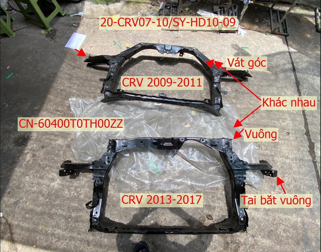 Cụm xương đầu xe Honda CRV