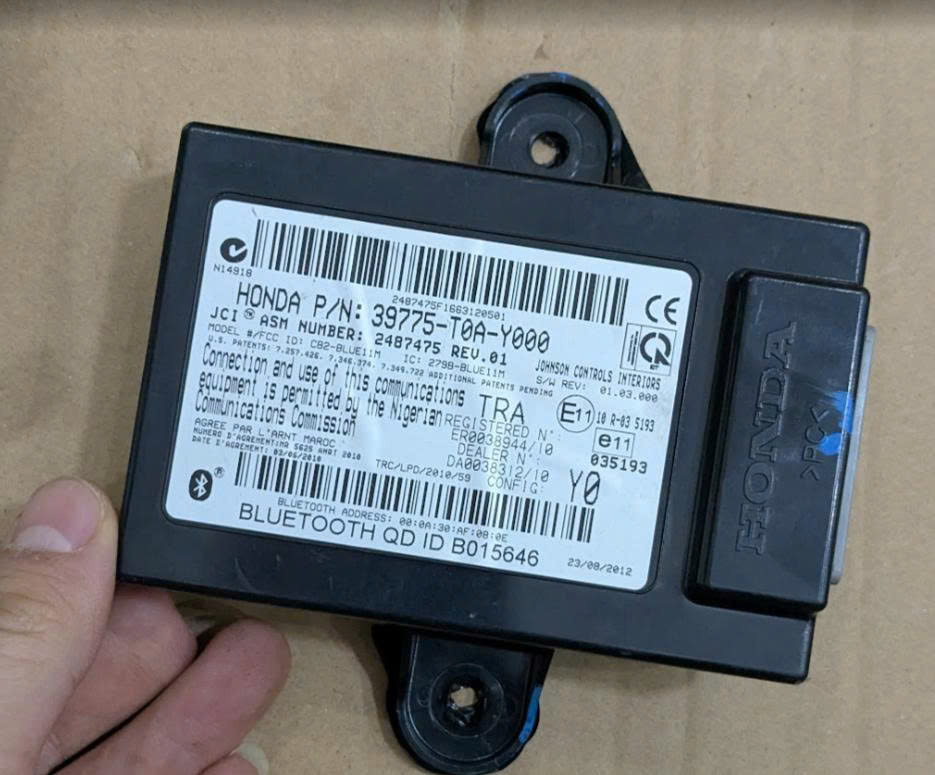 Hộp điều khiển HFT mô-đun điều khiển Bluetooth Honda Crv 2.0 2.4 2013-2017 hàng bãi