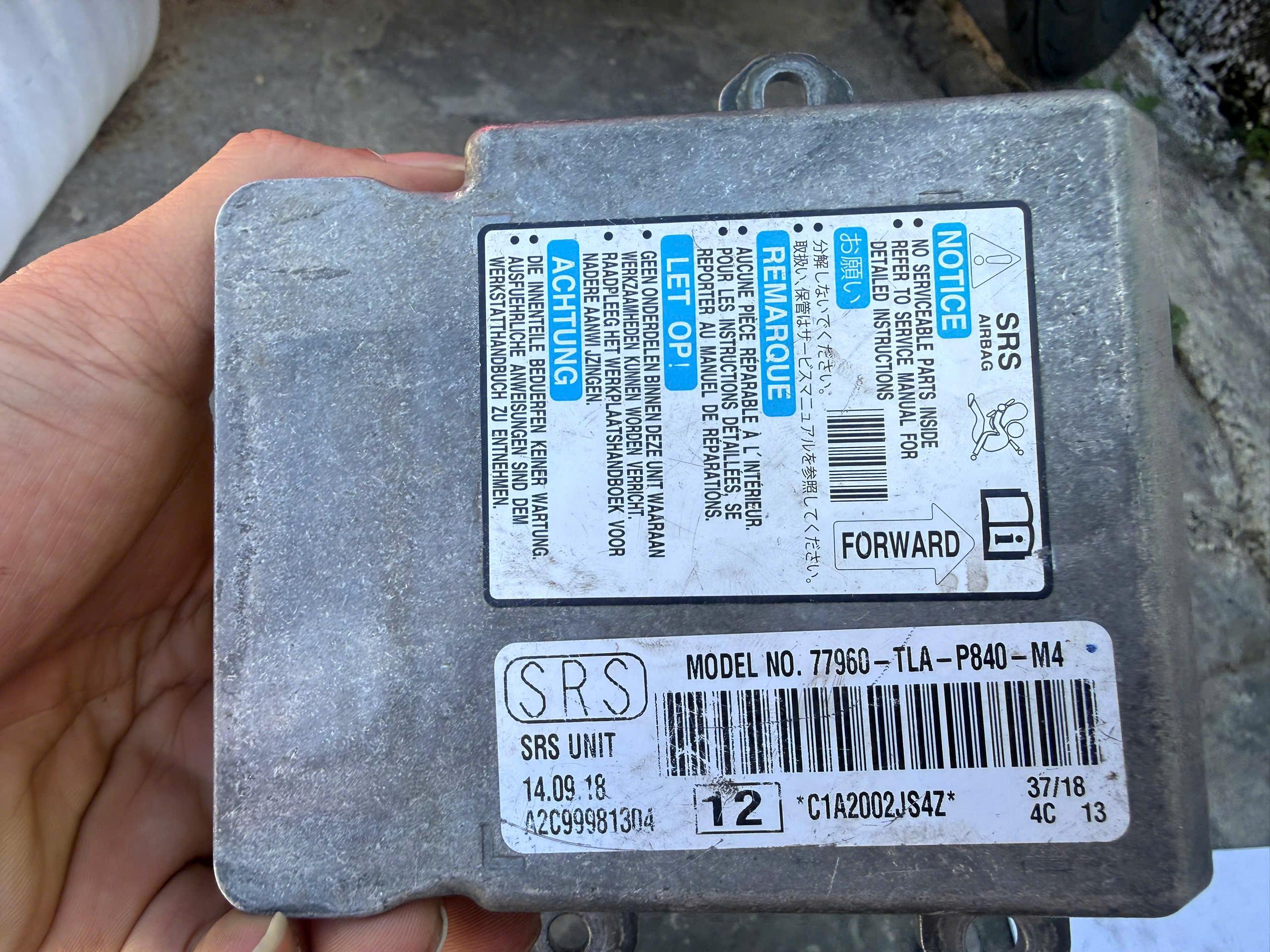 Hộp điều khiển túi khí xe Honda Crv 1.5 2018 2019 2020