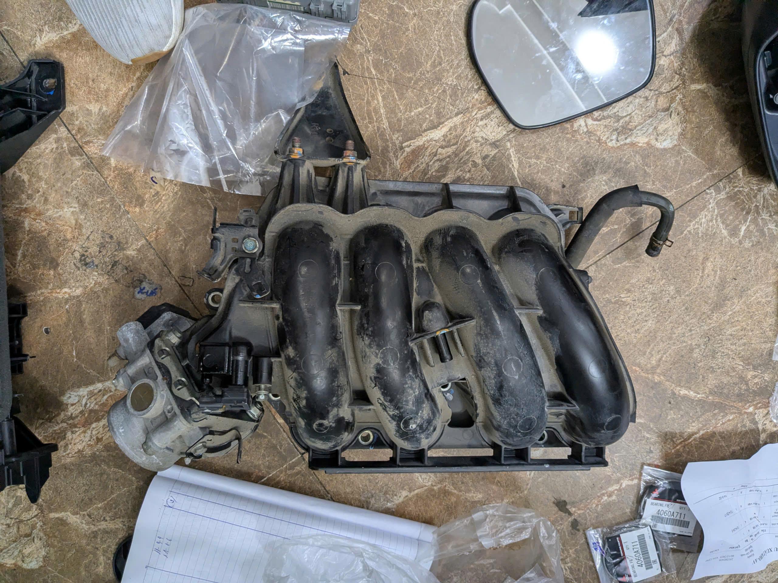 Ống góp cổ hút xe Honda Crv 2.4 2013-2017 hàng bãi