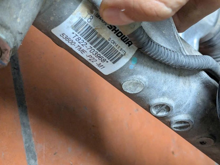 Thước lái điện gồm mô tơ trợ lực lái Honda Crv 1.5 2018 2019 2020 2021 2022 :HTLAX-YG1-2/Q003TG1972 53600-TME-P05 53620-TMM-F11 53600-TmE-305