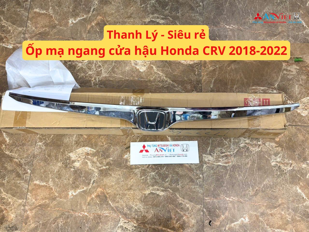 Thanh Lý Ốp mạ ngang cửa hậu xe Honda CRV 2018-2022