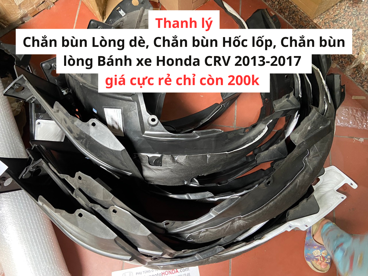Chắn bùn Lòng dè, Chắn bùn Hốc lốp, Chắn bùn lòng Bánh xe Honda CRV 2013-2017 Hàng Thanh lý