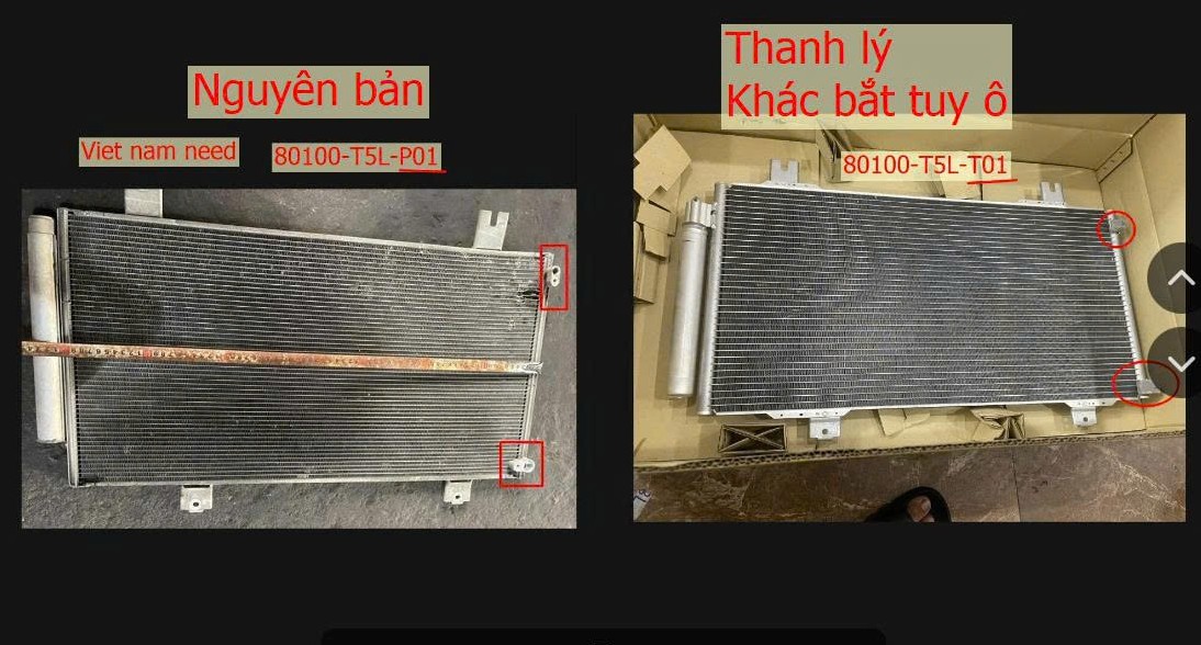 Dàn nóng điều hòa Xe Honda Jazz 2018-2022 (thanh lý= khác Zin= LỖ DƯỚI NGANG) THANHLY-H-80100T5LT01 80100T5LP01 80100T5Lt01 THANHLY-H-80100-T5L-T01 80100-T5L-P01 80100-T5L-t01