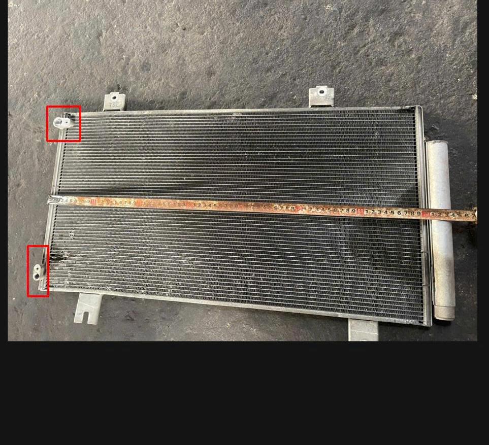 Dàn nóng điều hòa Xe Honda Jazz 2018-2022 (thanh lý= khác Zin= LỖ DƯỚI NGANG) THANHLY-H-80100T5LT01 80100T5LP01 80100T5Lt01 THANHLY-H-80100-T5L-T01 80100-T5L-P01 80100-T5L-t01