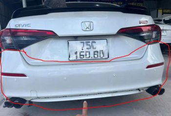Cản sau Xe Honda civic 2022-2026, ba đờ sốc sau Civic Gen 11 71501T24T00ZZ 04715T24T00ZZ 04715T24T50ZZ 71501T24T50ZZ 71501-T24-T00ZZ 04715-T24-T00ZZ 04715-T24-T50ZZ 71501-T24-T50ZZ 