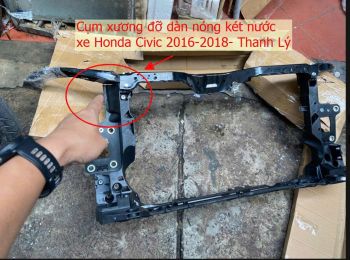 Cụm xương Đỡ Dàn nóng, Két nước đầu xe Honda Civic 2016-2018- hàng thanh lý