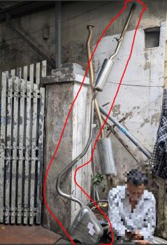 Ống bô xả Honda Civic 1.8 2016-2020 hàng bãi