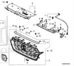 Mặt ca lăng Xe Honda Crv 2024-2026 ,Mặt galăng Cr-V 712003C2T81 71200-3C2-T81 712003C0T31 71200-3C0-T31 712033C0U01 71203-3C0-U01 331523A0E01 33152-3A0-E01 331023A0E01 33102-3A0-E01 712003C0T51 71200-3C0-T51