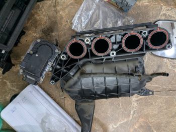 Ống góp cổ hút xe Honda Crv 2.4 2013-2017 hàng bãi