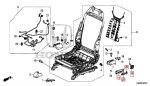 Công tắc chỉnh ghế 8 hướng xe Civic 2016 - 2022 , Công tắc ghế Civic Gen 10 81653SDBA71 81653-SDB-A71 81651TLAA01ZA 81652TLAA01ZA 81652TLAA31ZA 81651-TLA-A01ZA 81652-TLA-A01ZA 81652-TLA-A31ZA
